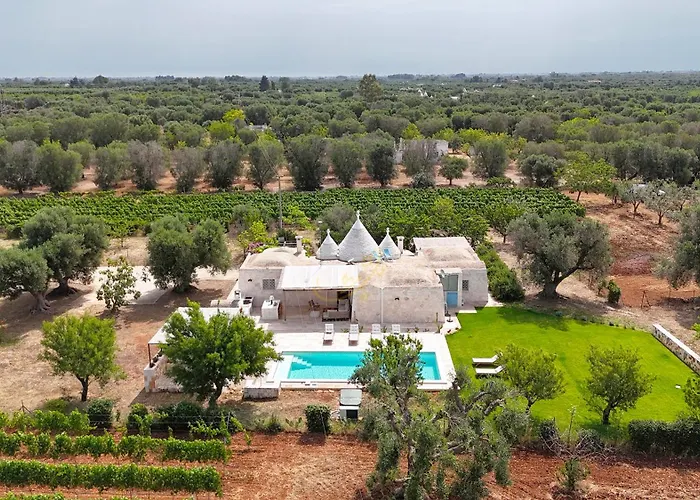 Td Trullo Titiro Vineyard Wine Cellar Pool 펜션 *