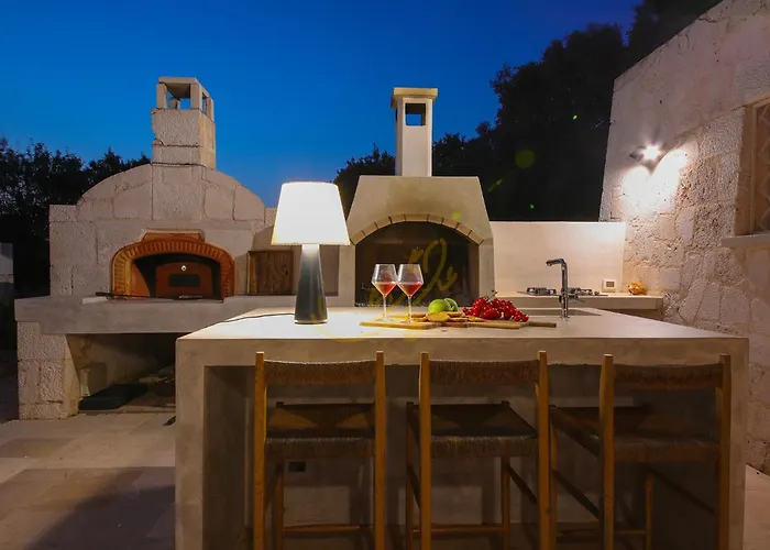 Дом отдыха Td Trullo Titiro Vineyard Wine Cellar Pool Остуни