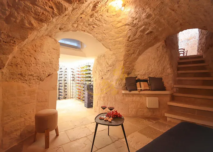 Td Trullo Titiro Vineyard Wine Cellar Pool Остуни